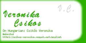 veronika csikos business card